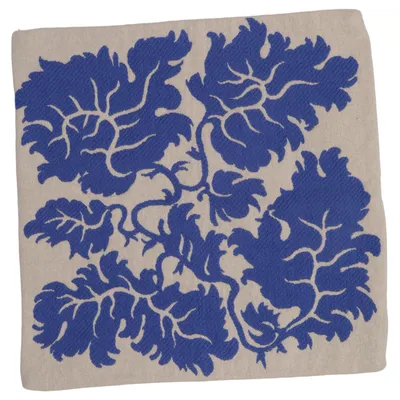 Cushion (Beige, Blue) from Arket Cotton, Wool