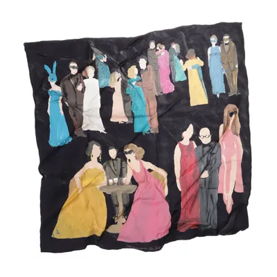 Zakdoek (Zwart, Meerkleurig) van Stine Goya