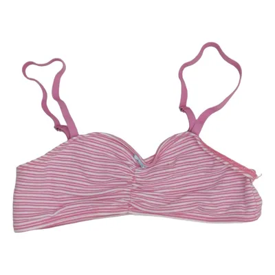 Bralette (Roze, Wit) van Sanetta Katoen, Polyamide
