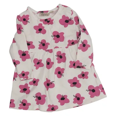 Dress (White, Pink) from Sweetie Cotton, Elastane