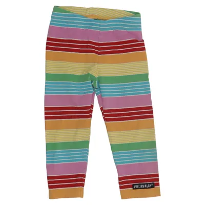Leggings (Blauw, Roze, Geel, Meerkleurig) van Villervalla Elastaan, Organisch katoen