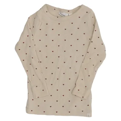 Långärmad t-shirt (Beige) från Lil' Atelier Ekologisk bomull