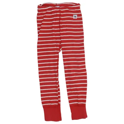 Pantalon de pyjama (Rouge, Blanc) de Polarn O. Pyret Coton biologique