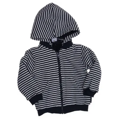 Hoodie (Blue, White) from Polarn O. Pyret Cotton