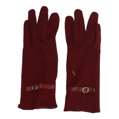 Gloves (Red) from House Polyester, Wool
