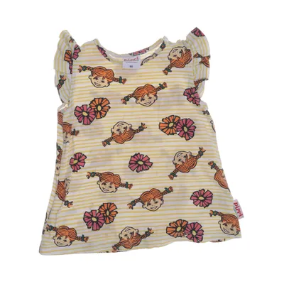 Klänning (Gul, Flerfärgad) från Pippi Långstrump Ekologisk bomull, Elastan