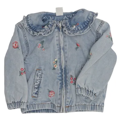 Jeansjacka (Blå, Flerfärgad) från H&M Bomull, Polyester