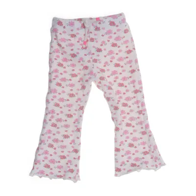 Byxor (Vit, Rosa) från Zara Bomull, Elastan