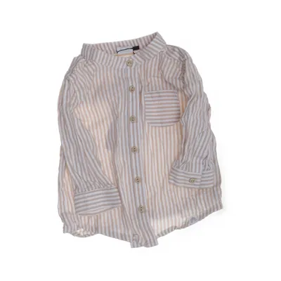 Skjorta (Beige, Vit) från Lindex Baby Bomull