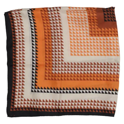 Zakdoek (Oranje, Wit, Zwart) van Reine Seide