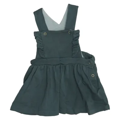 Dungaree dress (Green) from Polarn O. Pyret Elastane, Organic cotton