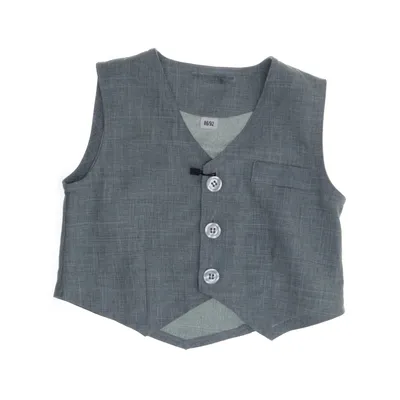 Kostuumgilet (Grijs) Polyester