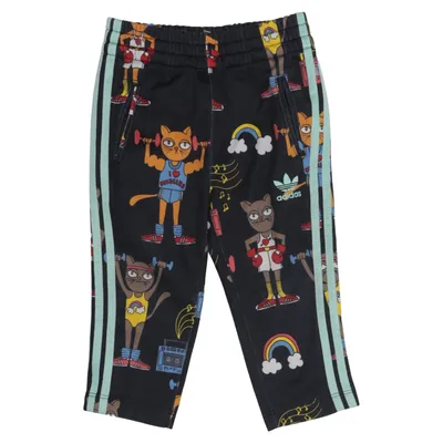 Träningsbyxor (Svart, Flerfärgad) från Adidas Mini Rodini Återvunnen polyester