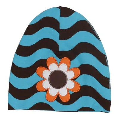 Beanie (Blauw, Bruin, Meerkleurig) van Me&i Katoen, Elastaan