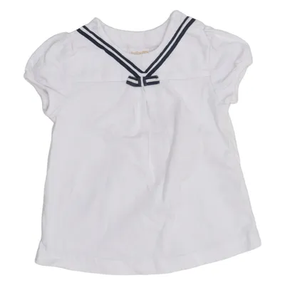 T-shirt (White, Blue) from Baby by Lindex Cotton