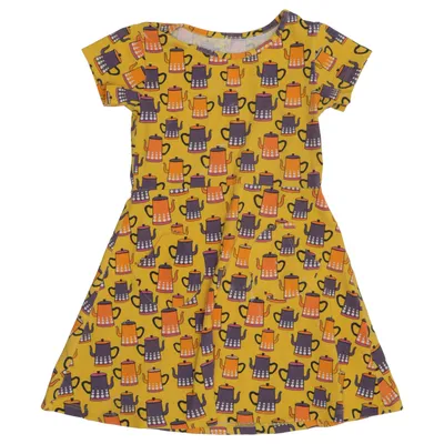 Dress (Yellow, Multicolored) from Cissi och Selma Elastane, Organic cotton