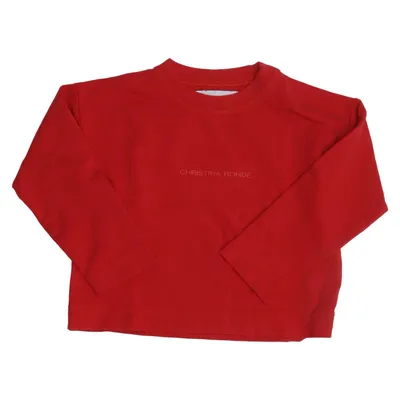 Collegetröja (Röd) från Christina Rohde Elastan, Polyester, Viskos