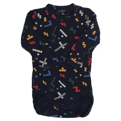 Body (Bleu, Multicolore) de Mini Market Coton, Élasthane