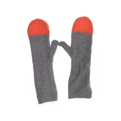 Mittens (Gray, Orange) from Mads Nørgaard Copenhagen Acrylic, Wool, Viscose
