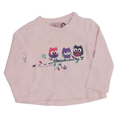 Long sleeve T-shirt (Pink) from Baby Skill Cotton, Elastane