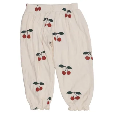 Pyjamasbukser (Beige, Rød, Grøn) fra Konges Sløjd Økologisk bomuld
