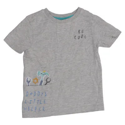 T-shirt (Grijs) van George Katoen, Viscose