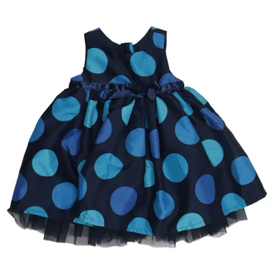 Dress (Blue, Black) from Parvel Polyester
