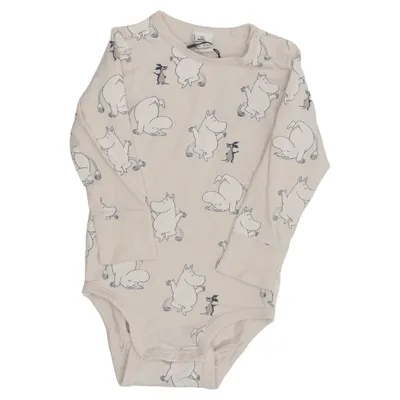 Body (Beige) från Moomin by Lindex Bomull, Elastan