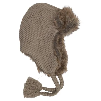 Chapeau de trappeur (Beige, Marron) de Horze Acrylique, Polyester