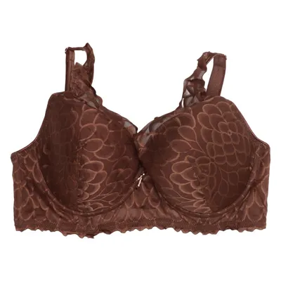 Bra (Brown) from Missya Elastane, Polyamide