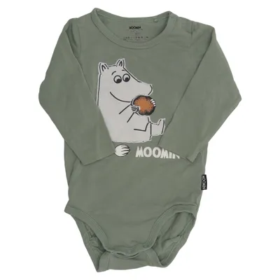 Body (Grön) från Moomin by Lindex Bomull, Elastan