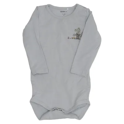Body (Gris) de Name It Élasthane, Coton biologique