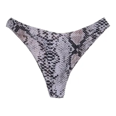 Bikini broekje (Zwart, Meerkleurig) van Zaful Elastaan, Polyester