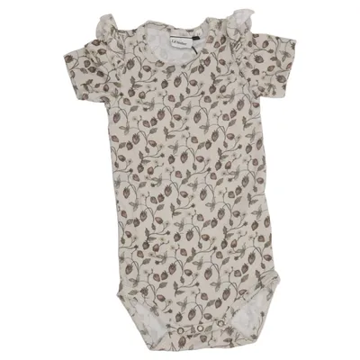 Body (Beige, Brun) från Lil' Atelier Elastan, Modal, Ekologisk bomull