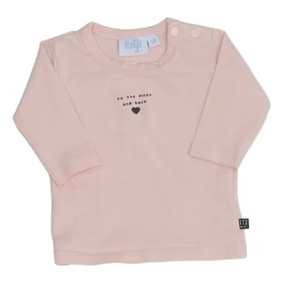 Langærmet t-shirt (Pink) fra Feetje Elastan, Økologisk bomuld