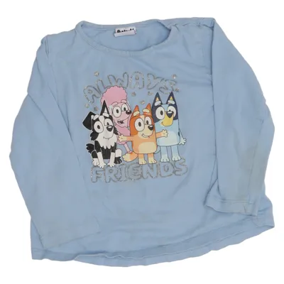 Långärmad t-shirt (Blå, Flerfärgad) från Bluey Bomull
