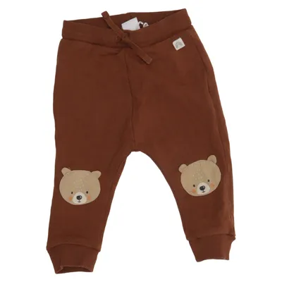 Mjukisbyxor (Brun) från Lindex Baby Bomull, Elastan