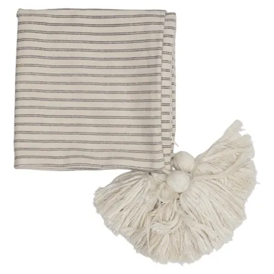 Kuddfodral (Beige, Vit) från H&M Home Bomull