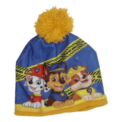 Bonnet à pompon (Bleu, Jaune, Multicolore) de Paw Patrol Acrylique, Élasthane, Polyester