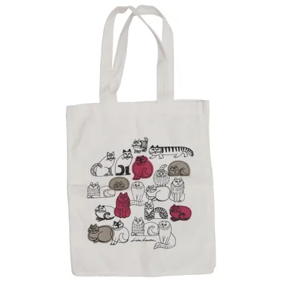 Canvas bag (White, Multicolored) from Akademibokhandeln Organic cotton