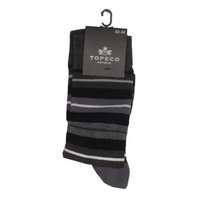 Chaussettes (Gris, Noir, Blanc) de Topeco Coton, Élasthane, Polyamide