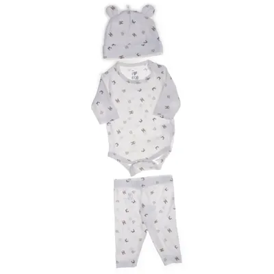 Set (Vit, Flerfärgad) från ICA I Love Eco Elastan, Ekologisk bomull