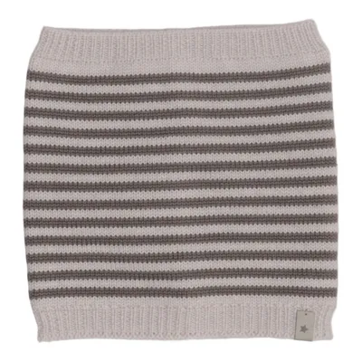 Neck warmer (Beige, Gray) from Huttelihut Cotton, Elastane, Wool