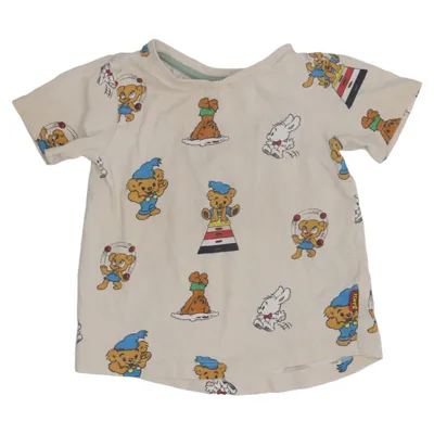 T-shirt (Beige, Flerfarvet) fra Bamse by Lindex Bomuld