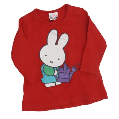 T-shirt à manches longues (Rouge) de Miffy Coton