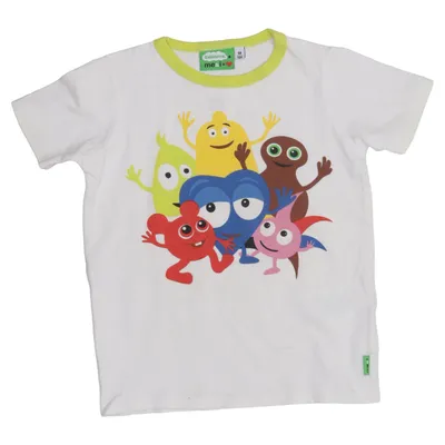 T-shirt (Blanc, Multicolore) de Me&i Élasthane, Coton biologique