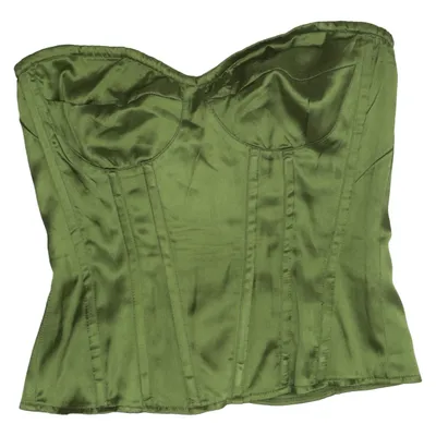 Korsett (Grön) från PrettyLittleThing Elastan, Polyester
