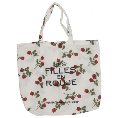 Sac en toile (Blanc, Rouge, Vert) de Rouje