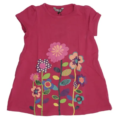 Robe (Rose, Multicolore) de Kids by Lindex Coton, Élasthane