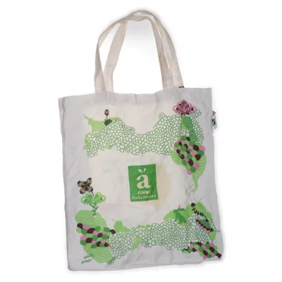 Tygpåse (Vit, Grön, Rosa) från Coop Änglamark